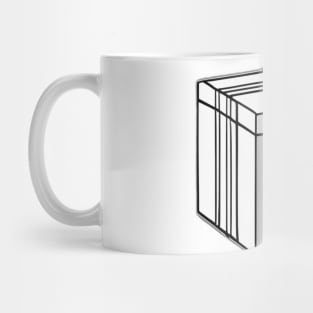 Monochrome Mystery Gift Box Illustration No. 629 Mug